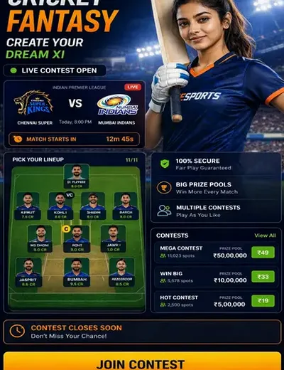 Gamebet777 (game bet 777) fantasy cricket & matchday visual 3